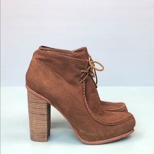 Dolce Vita Jada Nubuck Lace-up Heeled Booties